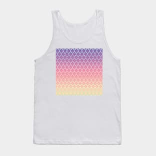 Pink and purple gradient diamond pattern Tank Top